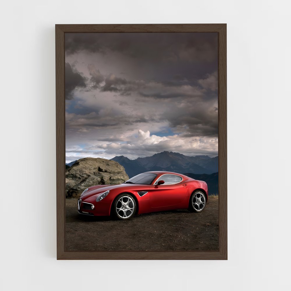 Poster Route de la Compétition – affiche Alfa Romeo (vue 5)